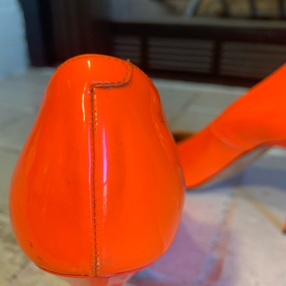 (Jimmy Choo) Orange Romy 100mm Pumps - Picture 7 of 12
